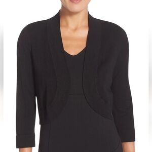 Eliza J Classic Bolero Cardigan, Size M , Black, NWT